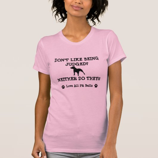 すべてのピット・ブルを愛して下さい Tシャツ (正面)