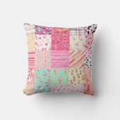 すべてのピンクフラミンゴチートキルトパターン2025 クッション (正面)