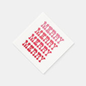 すべてのピンクメリーのカクテルナプキン スタンダードカクテルナプキン (角)