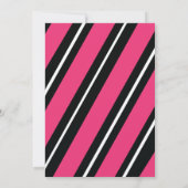 すべてのピンク忍者ガール誕生日 招待状 (裏面)