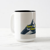 すべてのピークは克服できる ツートーンマグカップ (正面左)