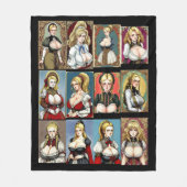 すべてのファイアメイデンズ フリースブランケット (正面)