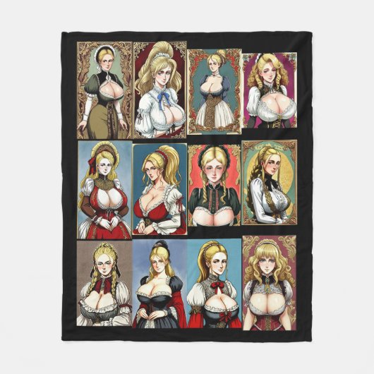 すべてのファイアメイデンズ フリースブランケット (正面)