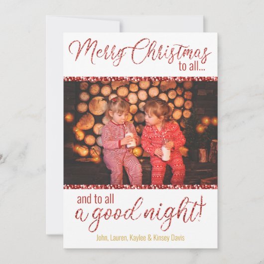 すべてのフォトカードにクリスマスを祝う シーズンカード (正面)