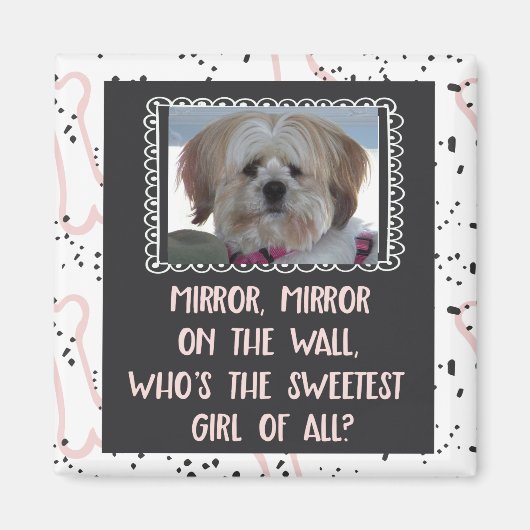 すべてのフォトマグネットのカスタム恋人の少女 マグネット (正面)