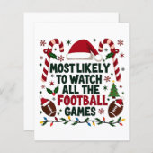 すべてのフットボールの試合を醜く見る可能性が最も高い (正面/裏面)