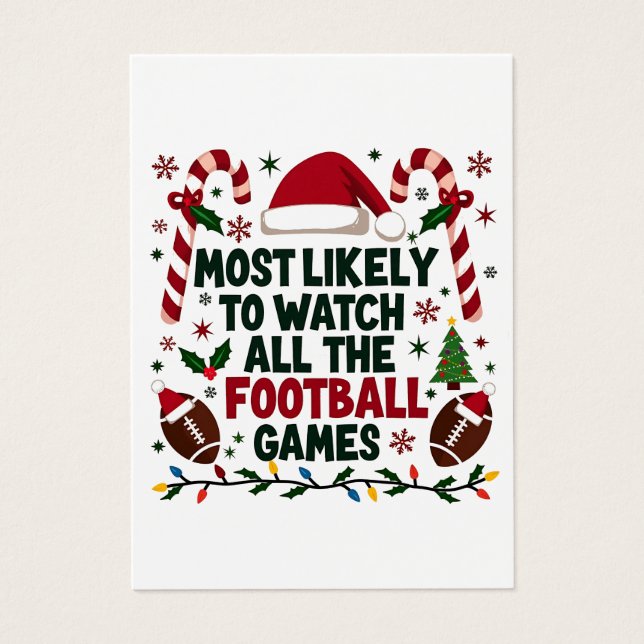 すべてのフットボールの試合を醜く見る可能性が最も高い (正面)