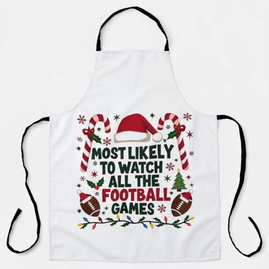 すべてのフットボールの試合を醜く見る可能性が最も高い エプロン (正面)