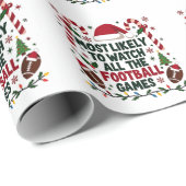 すべてのフットボールの試合を醜く見る可能性が最も高い ラッピングペーパー (ロールコーナー)