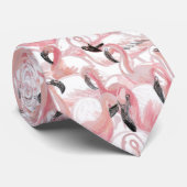すべてのフラミンゴ-パターン ネクタイ (ロール)