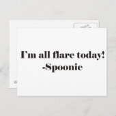 すべてのフレア – 文字 ポストカード (正面/裏面)