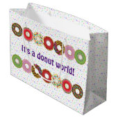すべてのフレーバーのドーナツ抱き枕 ラージペーパーバッグ (裏面アングル)