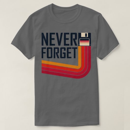 すべてのフロッピーディスク Tシャツ (デザイン正面)