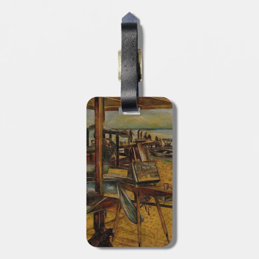 すべてのフ素晴らしァイルは1つのブ絵画ラシストロークで始まります ラゲッジタグ (裏面縦)