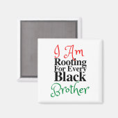 すべてのブラックブラザーメラニンLoveママDaの発根 マグネット (正面/裏面)