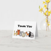 すべてのブランク インサイド グループからの感謝の手紙 カード (黄色い花)