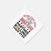 すべてのブリッジ素晴らしプレーヤーのおもしろいことわざ スタンダードカクテルナプキン (角)