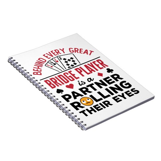 すべてのブリッジ素晴らしプレーヤーのおもしろいことわざ ノートブック (右側)