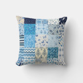 すべてのブルーチートキルトパターン2025 クッション (正面)