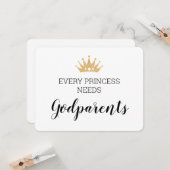 すべてのプリンセスはバプテスマの献身を神の父母が必要 カード (正面/裏面インサイチュ)