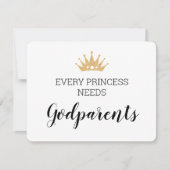 すべてのプリンセスはバプテスマの献身を神の父母が必要 カード (正面)