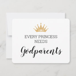 すべてのプリンセスはバプテスマの献身を神の父母が必要 カード
