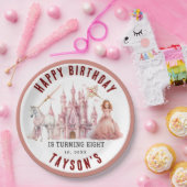 すべてのプリンセスマジカルキャッスルを呼び出す8誕生日 ペーパープレート (パーティー)