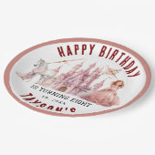 すべてのプリンセスマジカルキャッスルを呼び出す8誕生日 ペーパープレート (アングル)