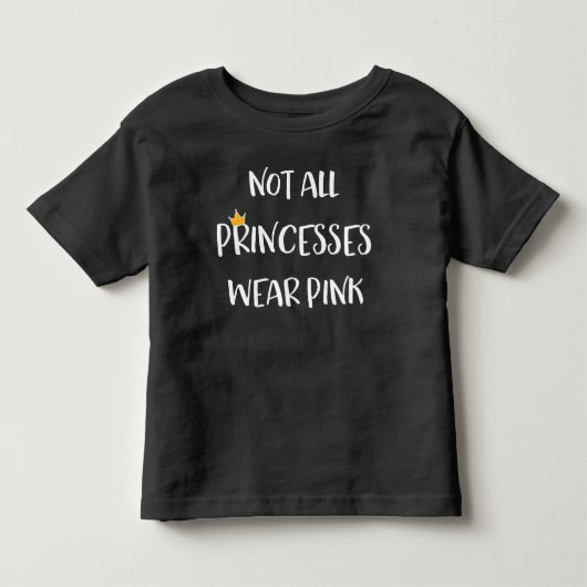 すべてのプリンセス衣服ピンク トドラーTシャツ (正面)