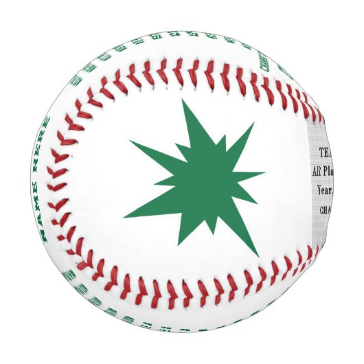 すべてのプレイヤーの名前パーソナライズされた, PHOTO BASEBALL 野球ボール (正面左)