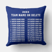 すべてのプレイヤーの名前ラクロスコーチがあなたの色を贈る クッション (裏面)