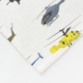 すべてのヘリコプター フリースブランケット (角)