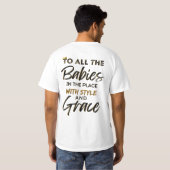 すべてのベビーが場所にスタイル&猶予レトロ Tシャツ (裏面フル)