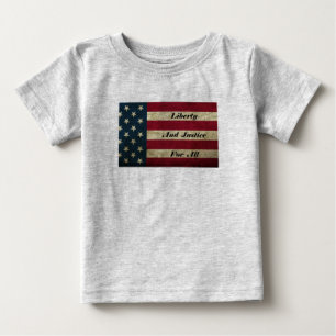 すべてのベビーTシャツの自由と正義 ベビーTシャツ