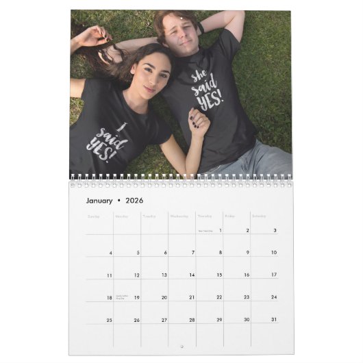 すべてのページカレンダーの写真 カレンダー (1月 2026)