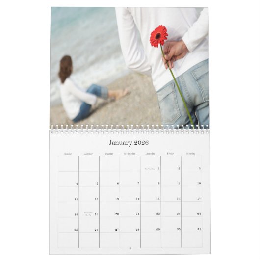 すべてのページカレンダーの写真 カレンダー (1月 2026)