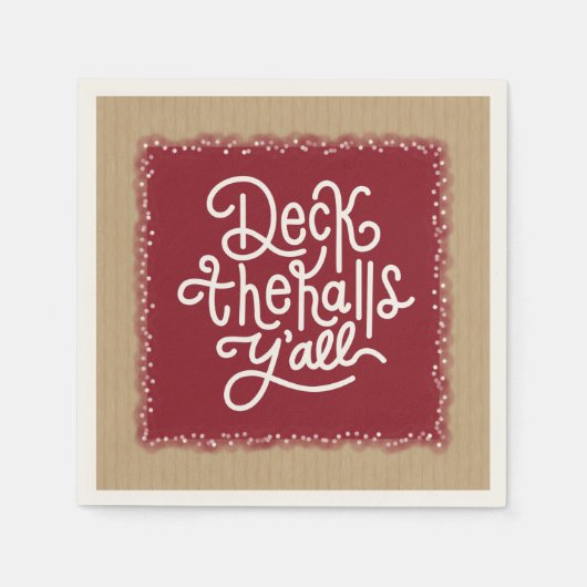 すべてのホールをデッキに スタンダードカクテルナプキン (正面)