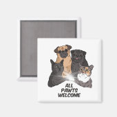 すべてのポーツへようこそ マグネット (正面/裏面)