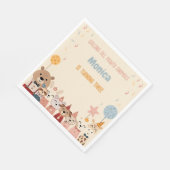 すべてのポーティ動物の誕生日パーティーを呼ぶ スタンダードランチョンナプキン (角)