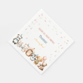 すべてのポーティ動物の誕生日パーティーを呼ぶ スタンダードランチョンナプキン (角)