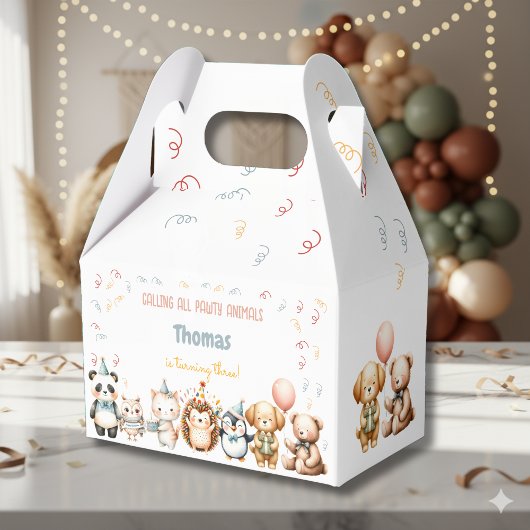 すべてのポーティ動物の誕生日パーティーを呼ぶ フェイバーボックス