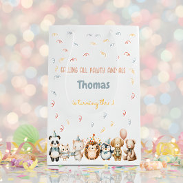 すべてのポーティ動物の誕生日パーティーを呼ぶ ミディアムペーパーバッグ