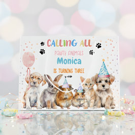 すべてのポーティ動物の誕生日パーティーを呼ぶ ラージペーパーバッグ