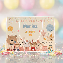 すべてのポーティ動物の誕生日パーティーを呼ぶ ラージペーパーバッグ