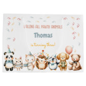 すべてのポーティ動物の誕生日パーティーを呼ぶ ラージペーパーバッグ (裏面)