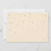 すべてのポーティ動物の誕生日パーティーを呼ぶ 招待状 (裏面)