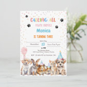 すべてのポーティ動物の誕生日パーティーを呼ぶ 招待状 (スタンド正面)