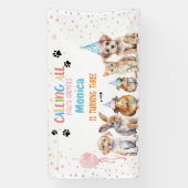 すべてのポーティ動物の誕生日パーティーを呼ぶ 横断幕 (縦)