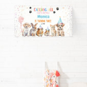 すべてのポーティ動物の誕生日パーティーを呼ぶ 横断幕 (インサイチュ)