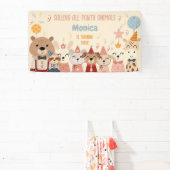 すべてのポーティ動物の誕生日パーティーを呼ぶ 横断幕 (インサイチュ)